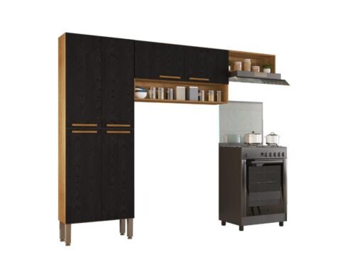 Cozinha Madri 3 peças - Cinamomo/Preto - Imagem 5