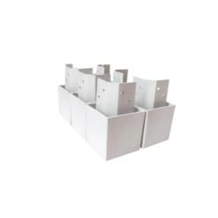 Kit 6 Pés Plástico Gold Branco - Carioca