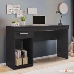 Mesa Office NT 2070 Preto 1 Gaveta Larg. 1.08m - Notável