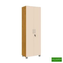 Multiuso Vegas Larg. 0.60m Noce TX/Pérola 2 Portas C/Pés - San Marino