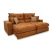 Sofá Retrátil Reclinável Gran Bello 2.50m Veludo Terracota 24 - Molas Ensacadas Pocket